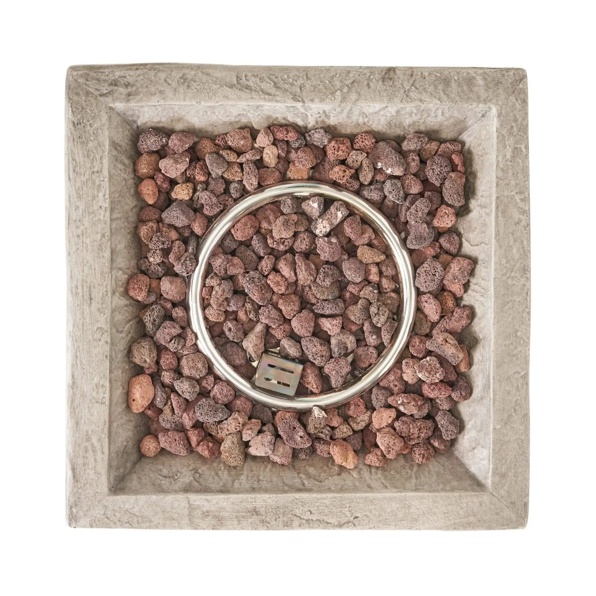 Alora 19-Inch Outdoor 40K BTU Natural Stone Fire Column (SAK36771) by SAKSBY WHOLESALE
