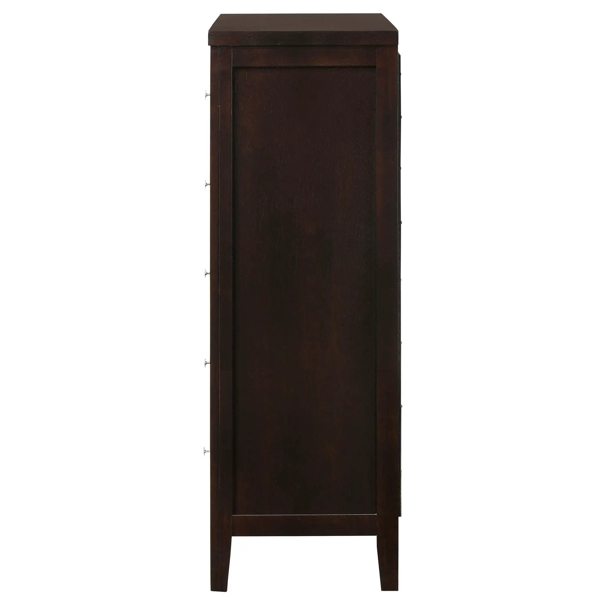 Carlton 5-drawer Bedroom Chest Cappuccino by Unique Piece Furniture