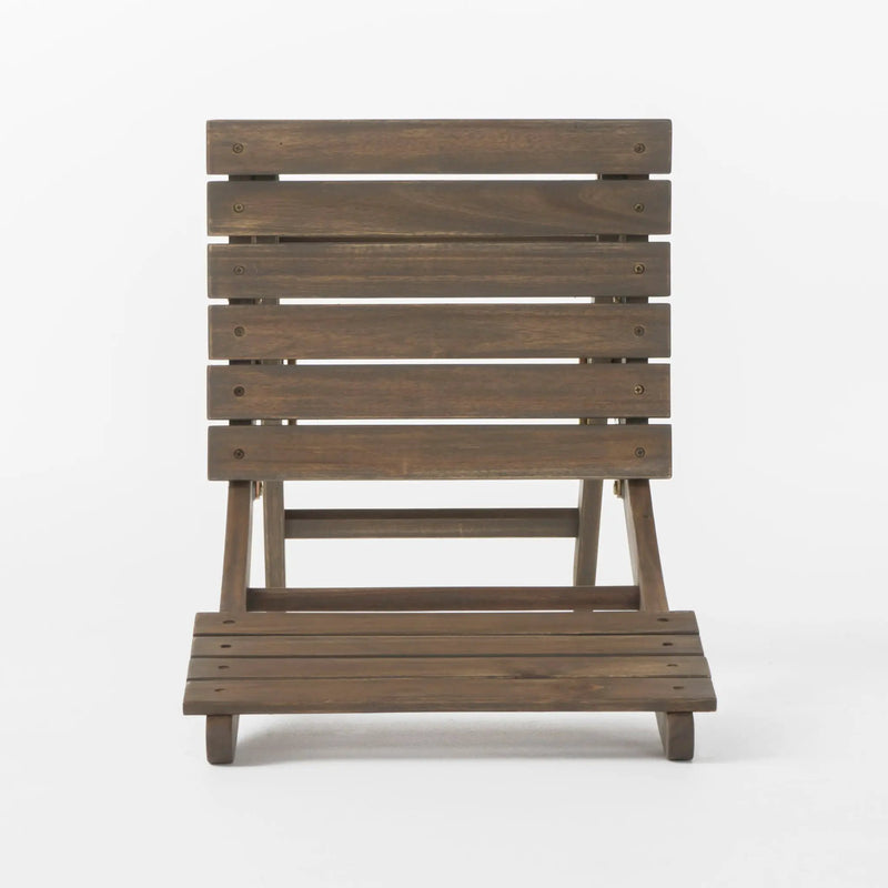 Positano - 4 Piece Foldable Chair Set in Gray by HouseOfZazla