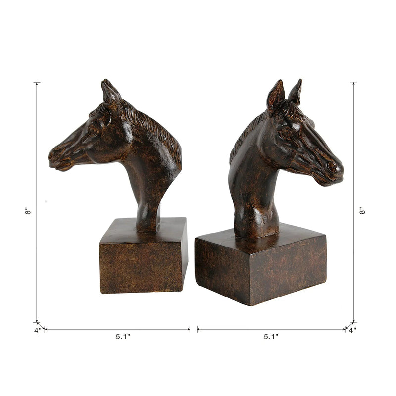 S/2 5.1x4x8' Horse Bookends by HouseOfZazla