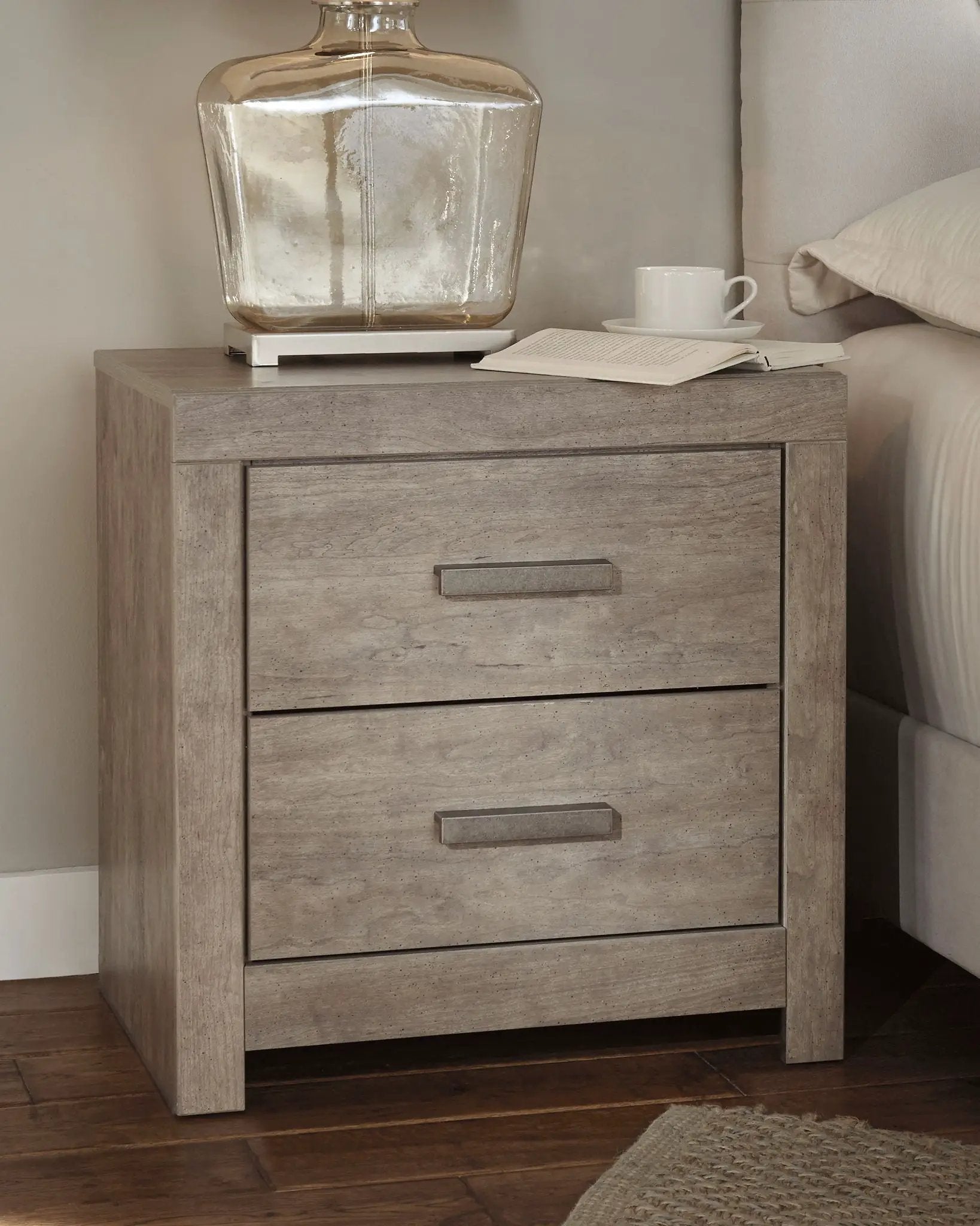 Culverbach - Two Drawer Night Stand - Gray by Unique Piece Furniture