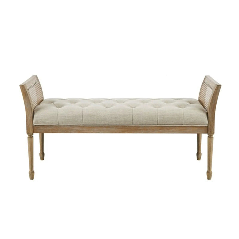Accent Bench With Arm - Natural by Unique Piece Furniture