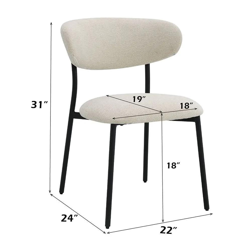 Jirina - Side Chair (Set of 2) - Beige Chenille by Unique Piece Furniture