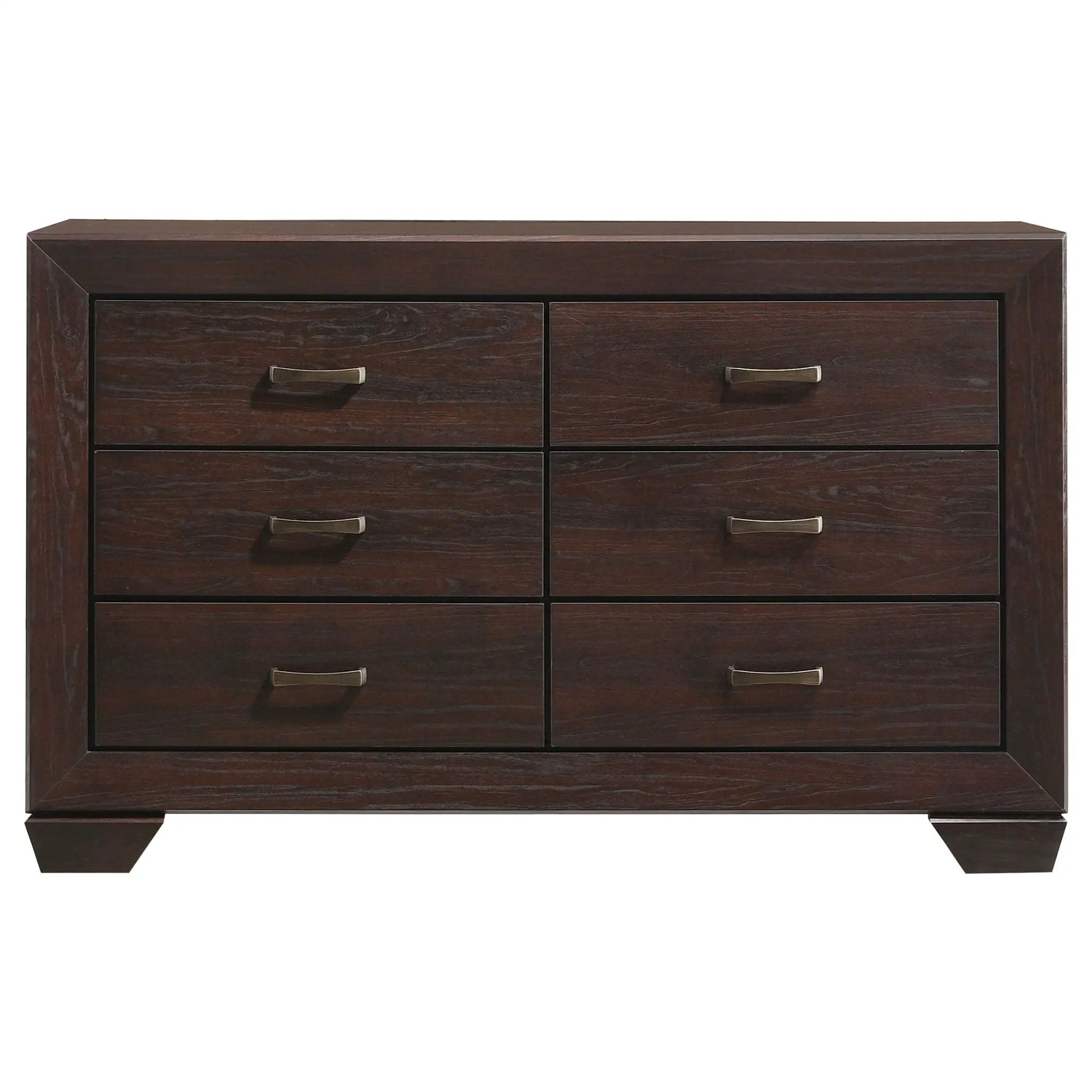 Kauffman 6-drawer Dresser Dark Cocoa by Unique Piece Furniture