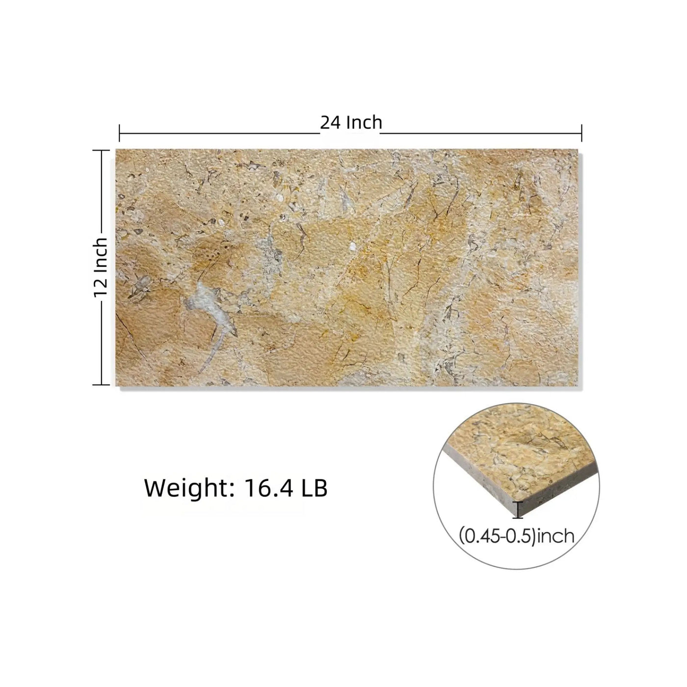 Natural Marble Polished Tile For Wall And Floor (Set of 4) by HouseOfZazla