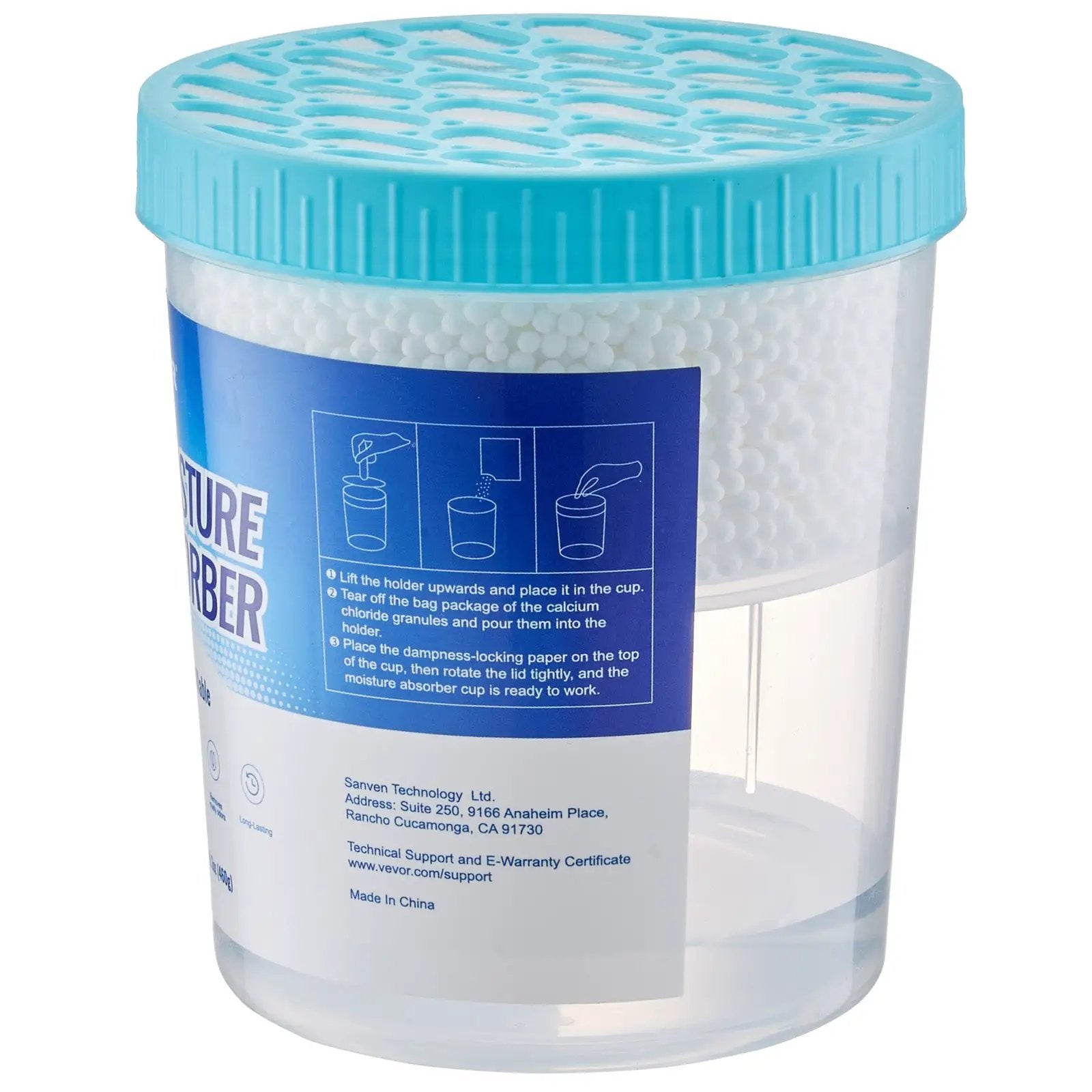 Moisture Absorber Bucket, 2 Packs 16.2 oz Hi-Capacity with 800ml Storage by HouseOfZazla