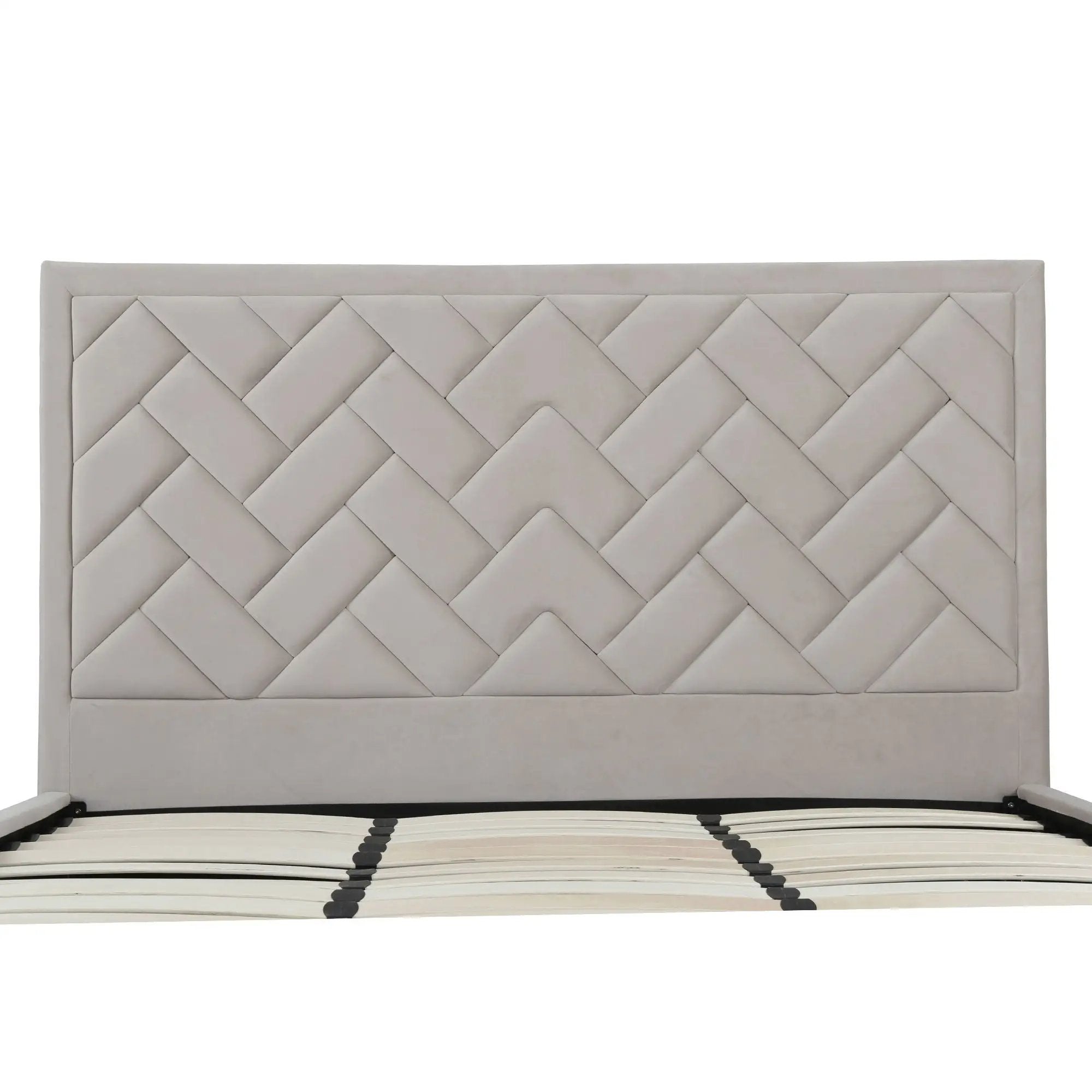 Crosby - Bed With Upholstered Headboard And Slats