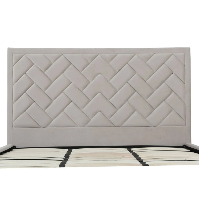 Crosby - Bed With Upholstered Headboard And Slats