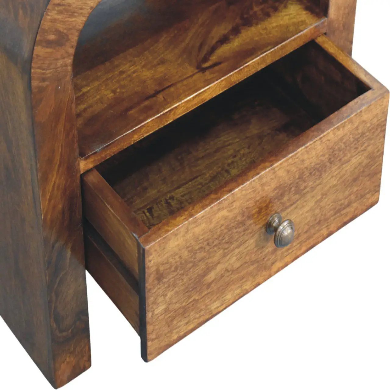 Darcy - Nightstand With Drawer And Open Shelf - Brown by HouseOfZazla