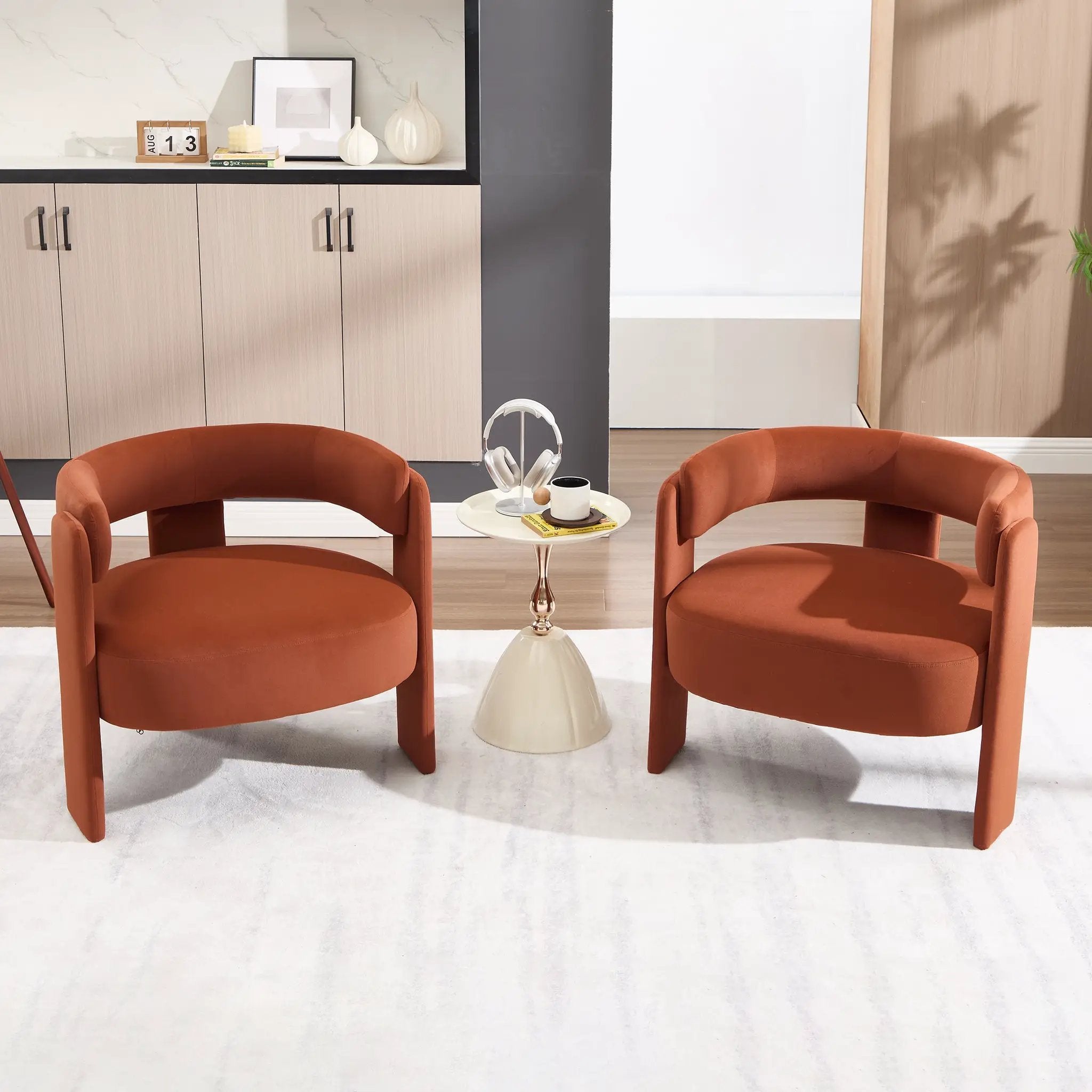 Accent Chair for Living Room, Velvet Comfy Single Sofa Chair by HouseOfZazla