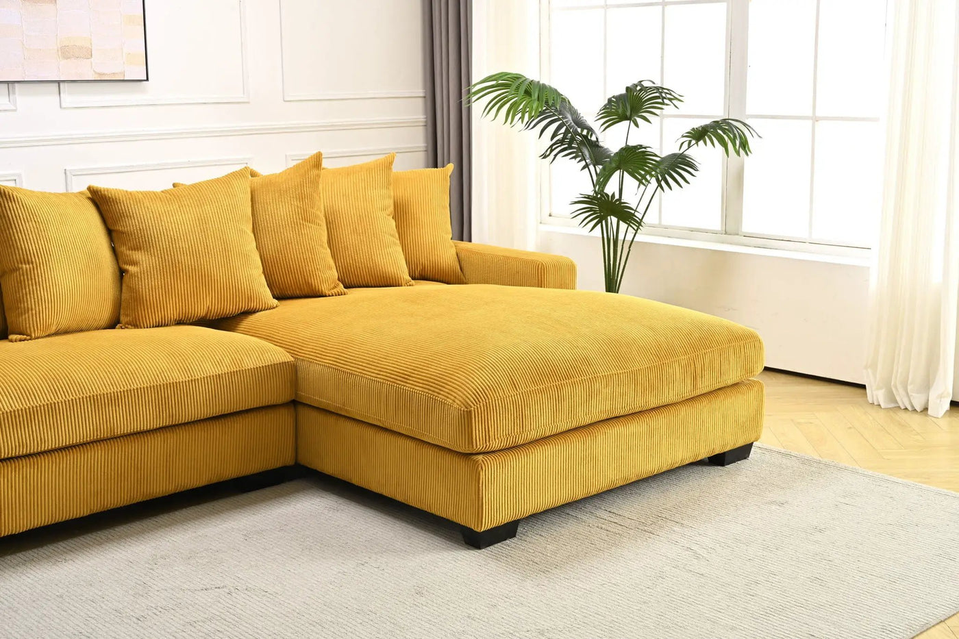 Luxe - Oversized 2 Piece Sectional Couches For Living Room, L Shaped Sofa With Chaise by Unique Piece Furniture