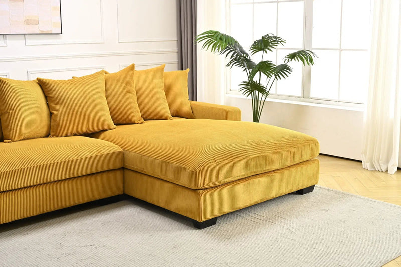 Luxe - Oversized 2 Piece Sectional Couches For Living Room, L Shaped Sofa With Chaise by HouseOfZazla