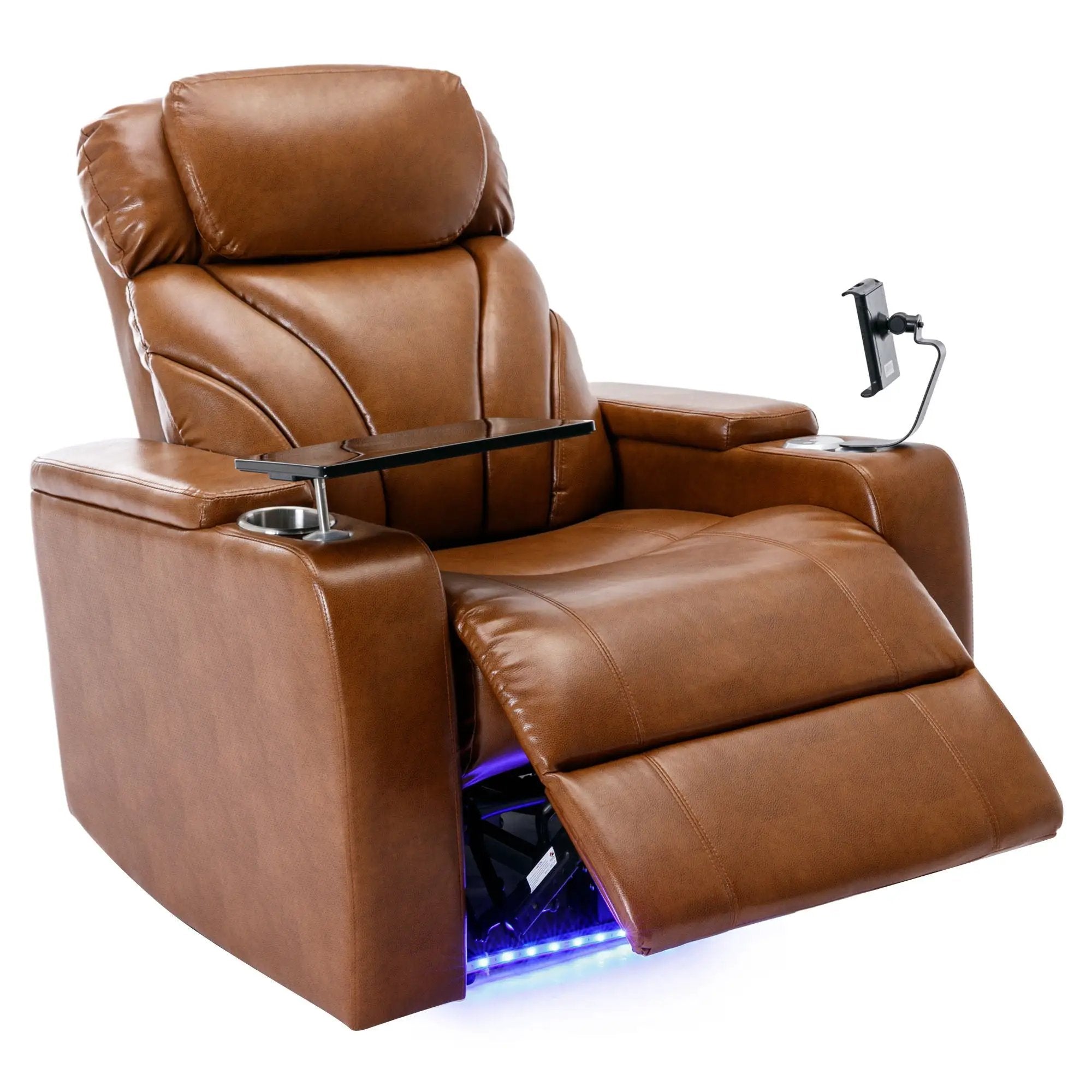 Power Motion Recliner Electric Power Recliner With USB Charging Port, Hidden Arm Storage, Convenient Cup Holder And tooth Speaker by HouseOfZazla