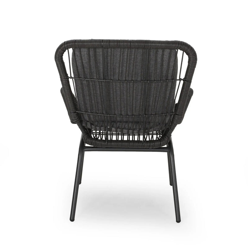 Outdoor Wicker Club Chair With Cushions (Set of 2) by HouseOfZazla