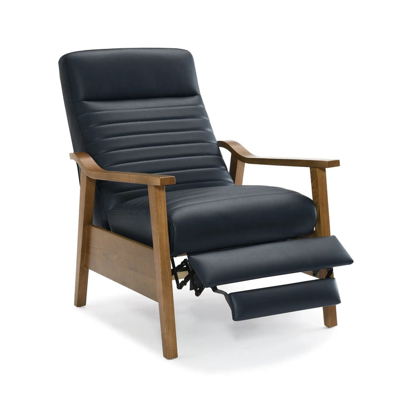Asher - Modern Push Back Recliner With Wood Arms by Unique Piece Furniture
