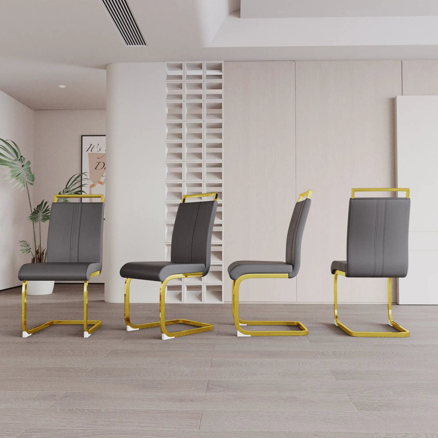 Side Dining Room Chair, Padded Seat High Back by HouseOfZazla