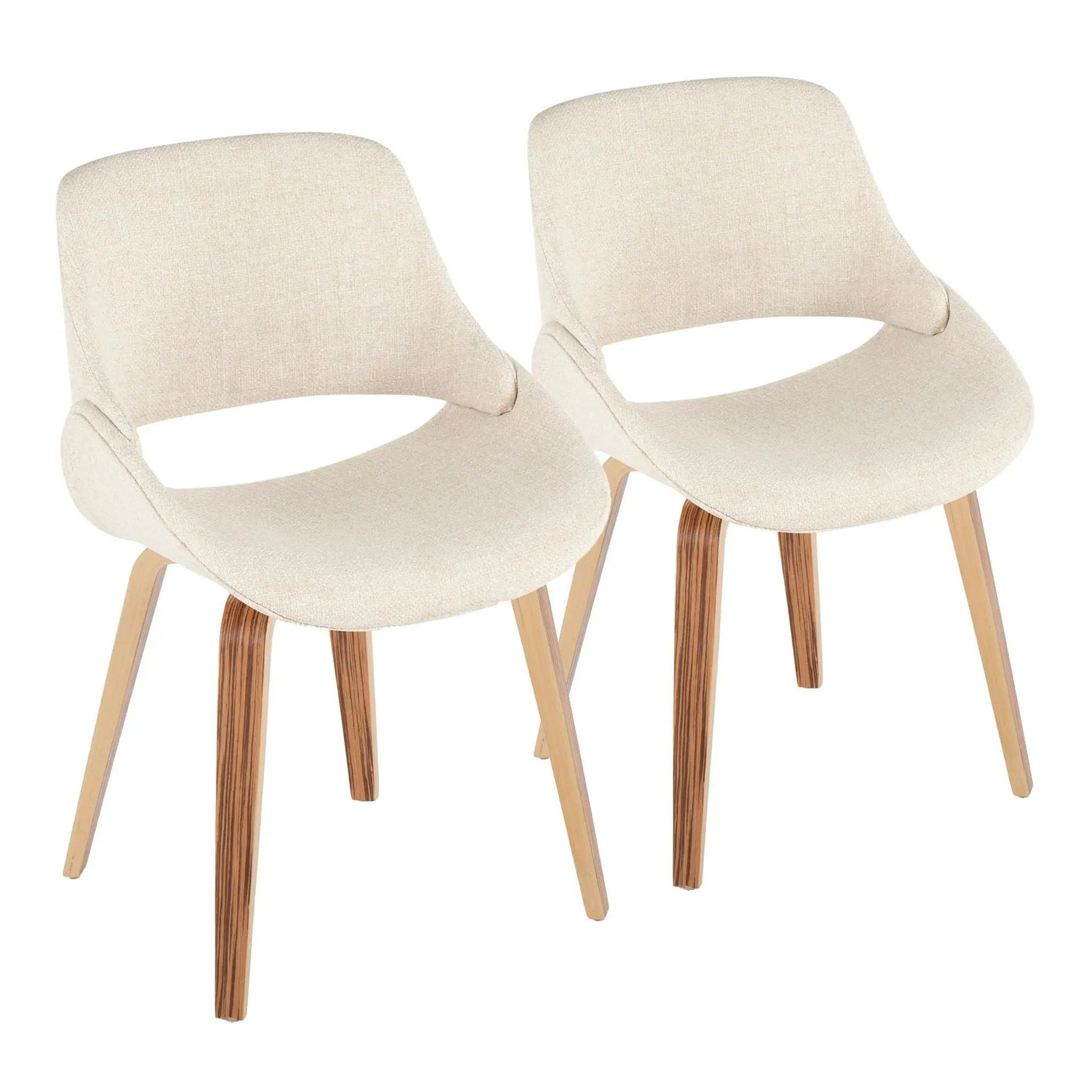 Fabrico - Mid Century, Modern Dining Chair (Set of 2) by HouseOfZazla