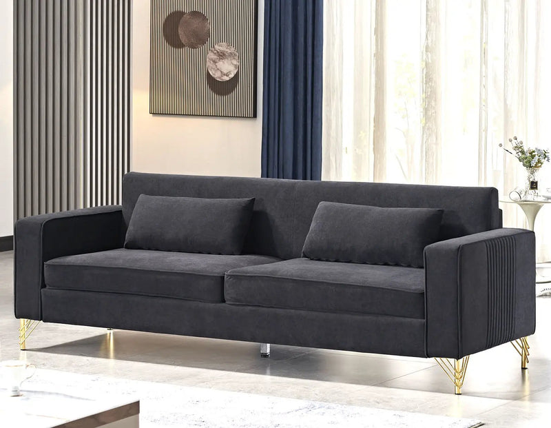 Aesthetic 3 Seater Couch With Classic Modern Appeal And Luxurious Soft Comfort by HouseOfZazla