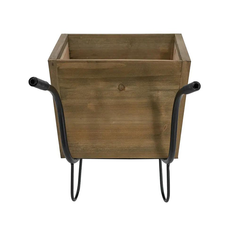 Farmhouse Wheelbarrow Planter with Flower Market Sign by HouseOfZazla