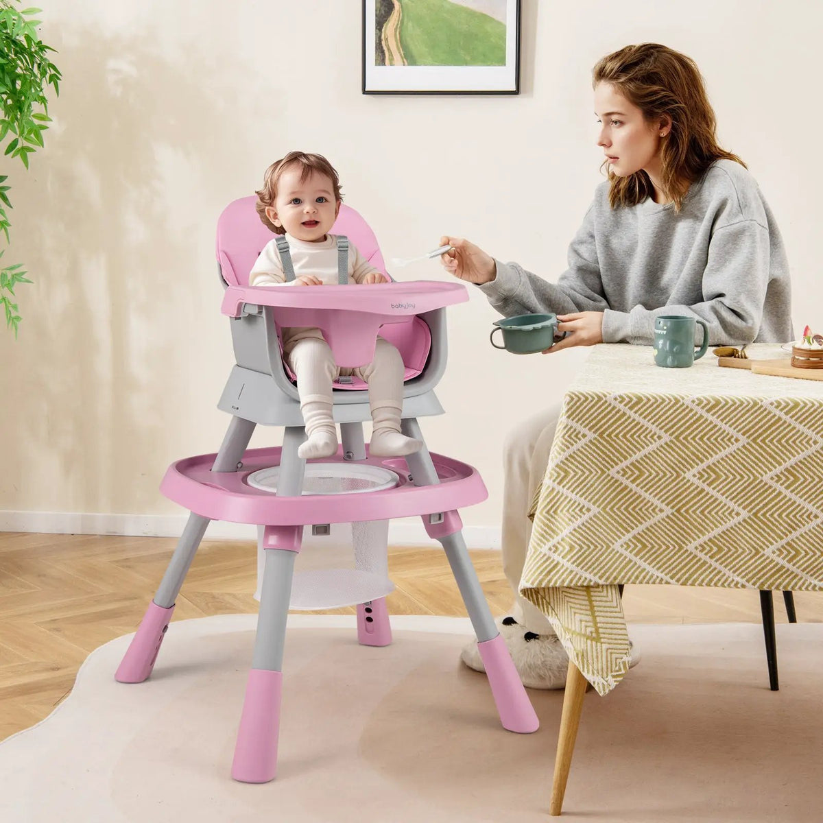 16-in-1 Baby High Chair with Activity Center and Booster Seat for Babies and Toddlers, photo 19 of 32