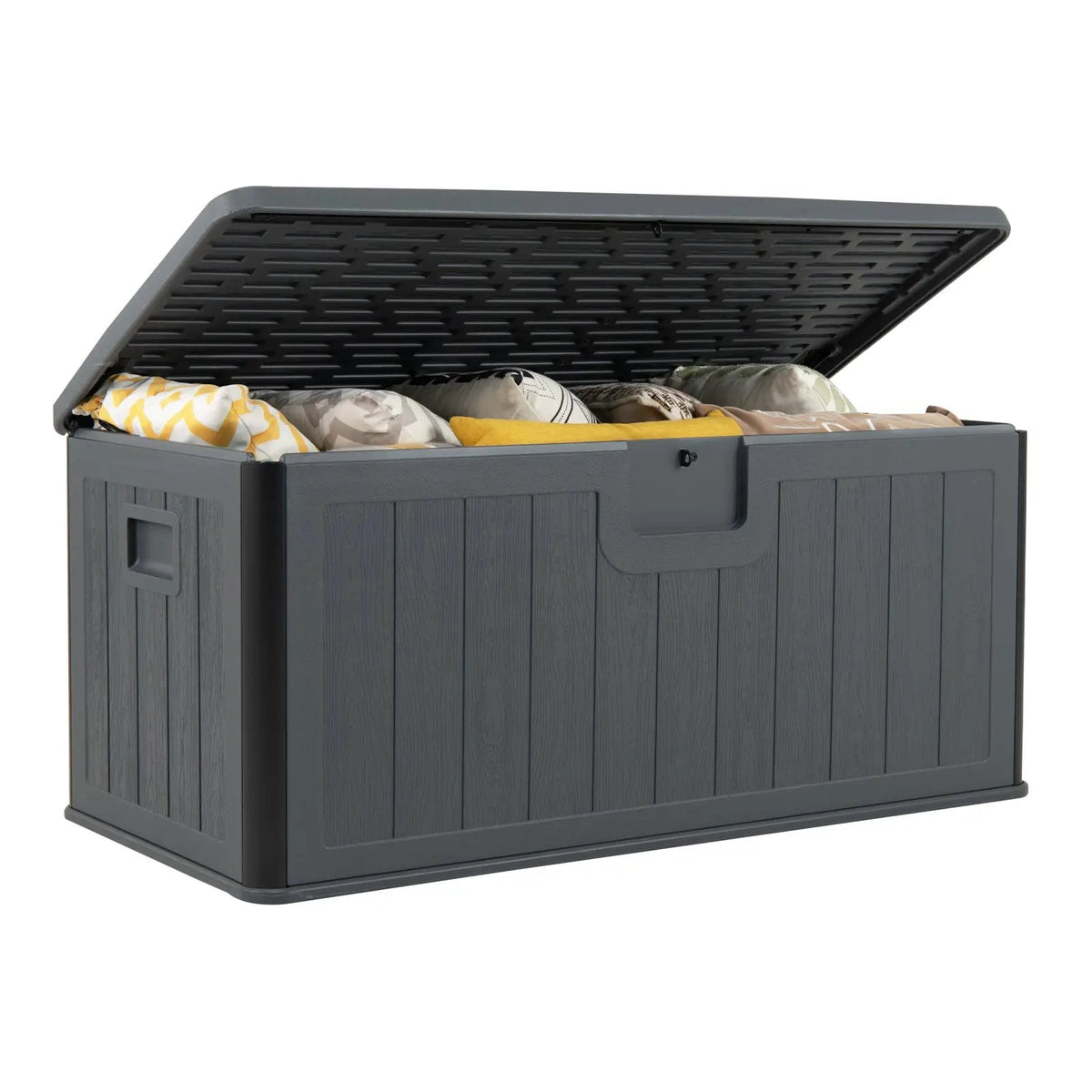 100 Gallon Large Deck Box with Lockable Lid for Patio, photo 2 of 32