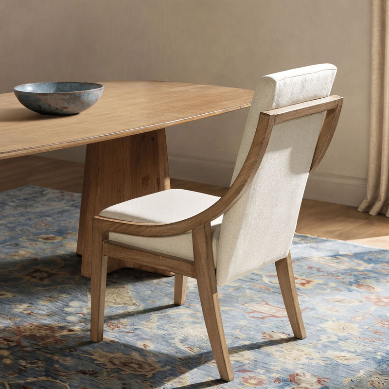 Lennox - High Back Upholstered Dining Chair (Set of 2) - Light Beige by HouseOfZazla