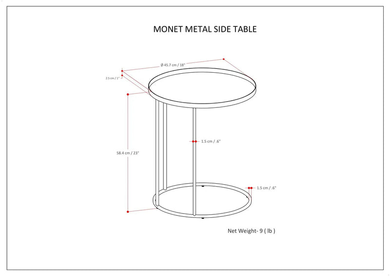 Monet - Metal Table by HouseOfZazla