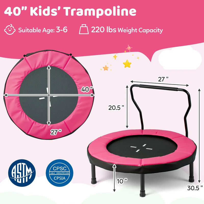 40 Inch Trampoline for Kids Indoor Outdoor Fitness Trampoline by DirectDeals