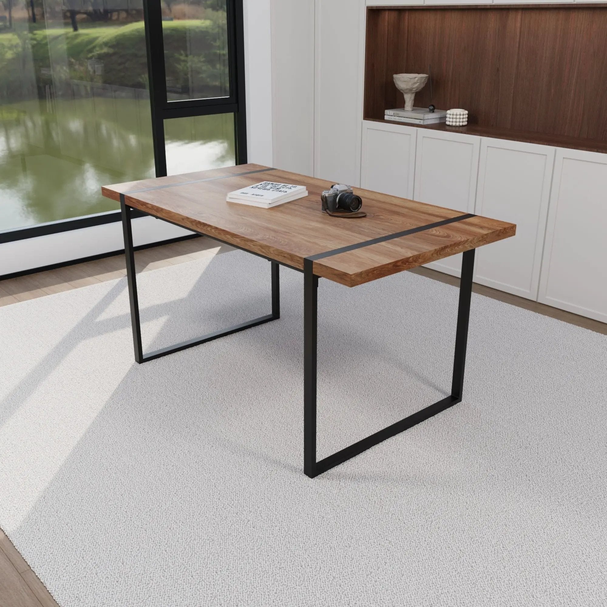 Rectangular Dining Table, 4 - 6 Person Capacity - Wood by Unique Piece Furniture