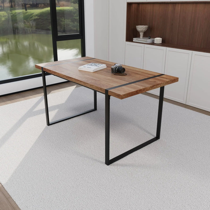 Rectangular Dining Table, 4 - 6 Person Capacity - Wood by Unique Piece Furniture