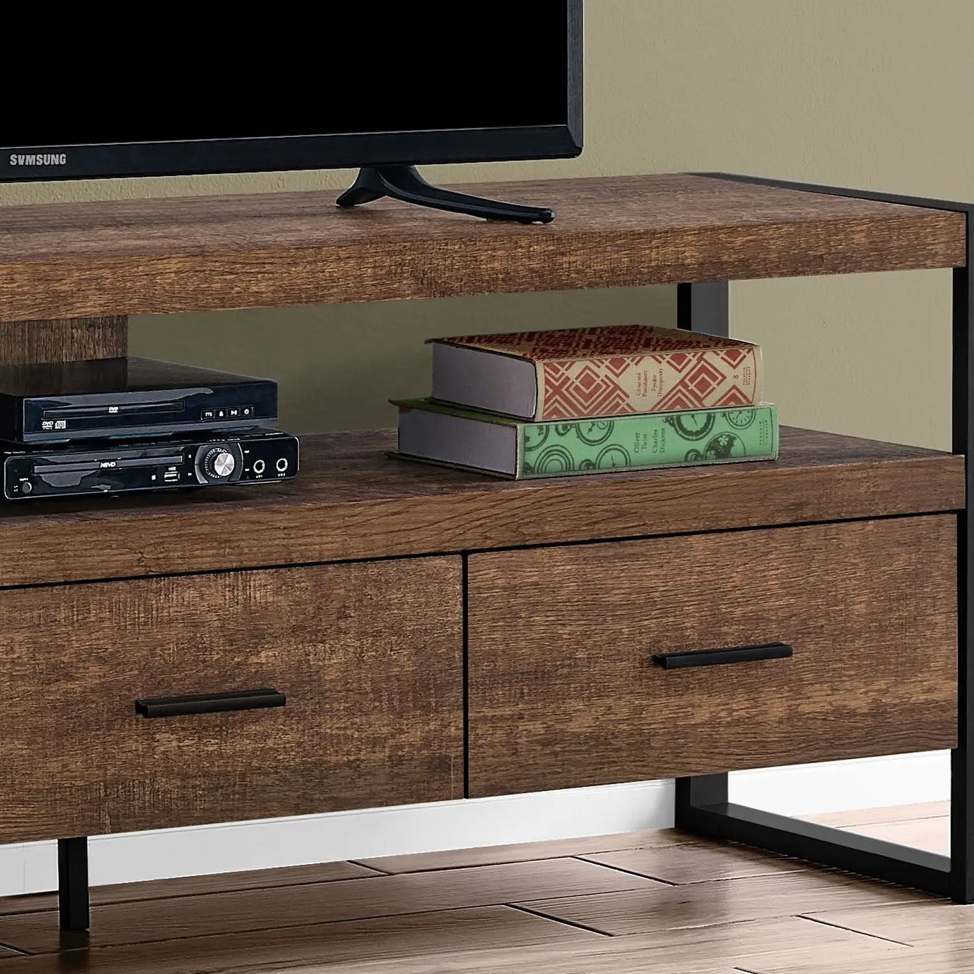 TV Stand, Console, Media Entertainment Center, Storage Drawers, Modern by Unique Piece Furniture