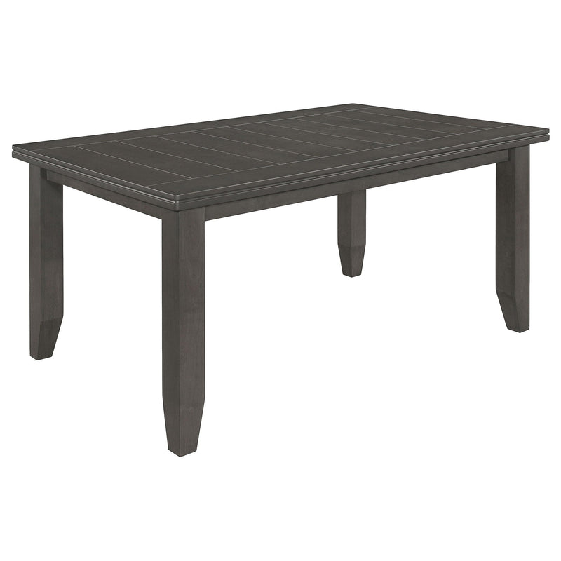 Dalila 6-piece Rectangular Dining Table Set Dark Grey by Unique Piece Furniture