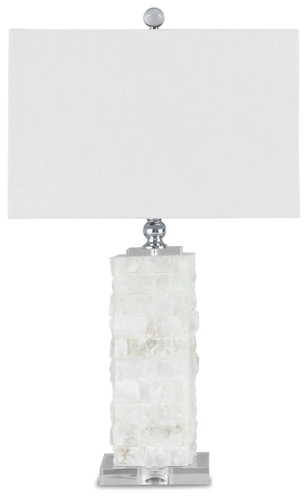 Malise - Alabaster Table Lamp - White by Unique Piece Furniture