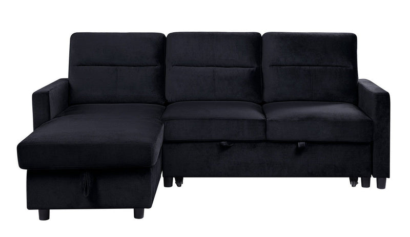Ivy - Reversible Sleeper Sectional Sofa With Storage Chaise And Side Pocket by HouseOfZazla
