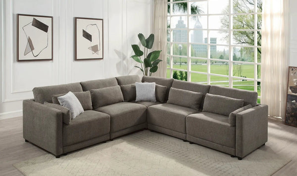 Rylie Modular Sectional Sofa With Toss Pillows