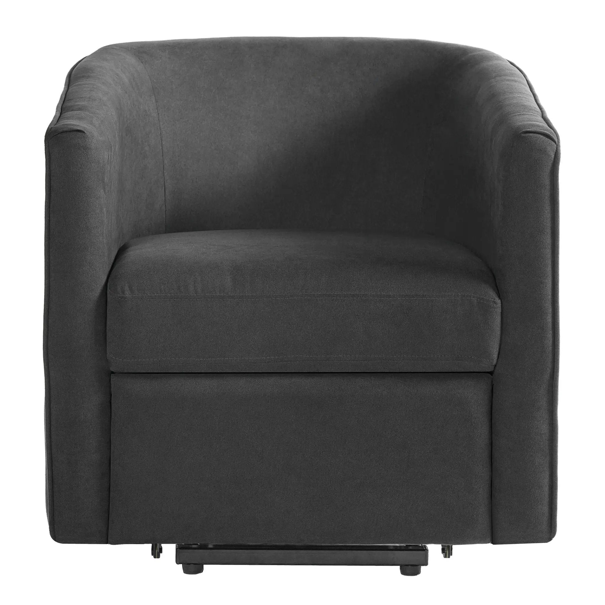 Power Lift Recliner Barrel Shape Reclining Chair With Footrest And Side Pocket by Unique Piece Furniture