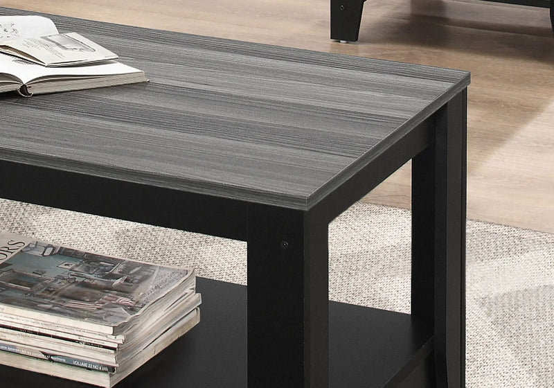 Table Set, Coffee, End, Side, Accent For Living Room Transitional (Set of 3) - Black by HouseOfZazla