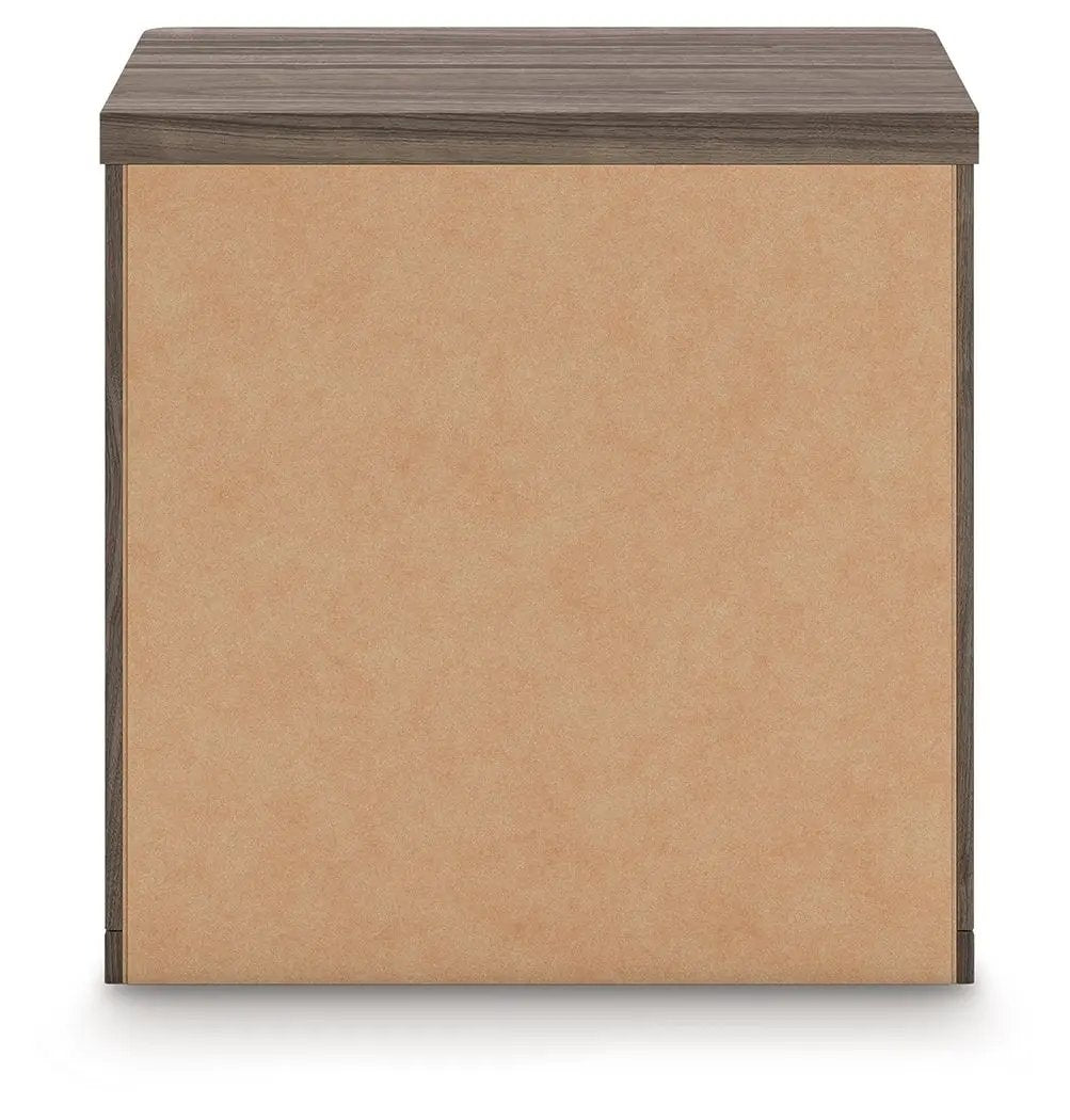 Kendanport - Two Drawer Night Stand - Brown / White by Unique Piece Furniture