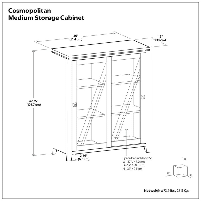 Cosmopolitan - Handcrafted Medium Storage Cabinet by HouseOfZazla
