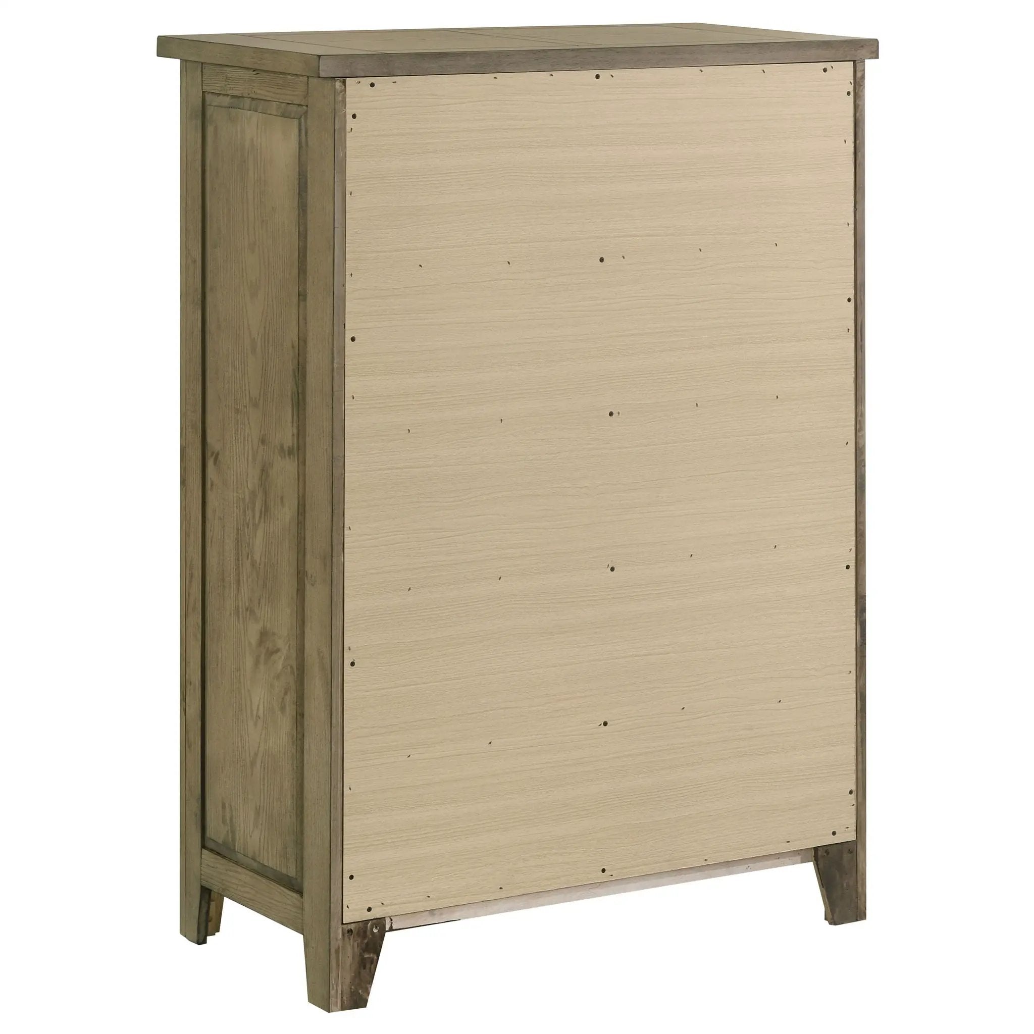Hazlewood 5-drawer Bedroom Chest of Drawers Vineyard Oak by Unique Piece Furniture