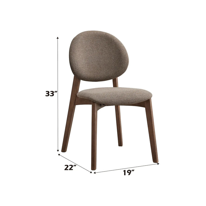 Hadasa Side Chair, Elegant Upholstery (Set of 2) by HouseOfZazla