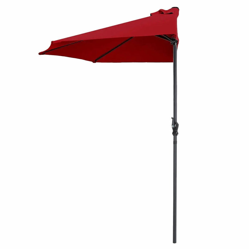9Ft Patio Bistro Half Round Umbrella by DirectDeals