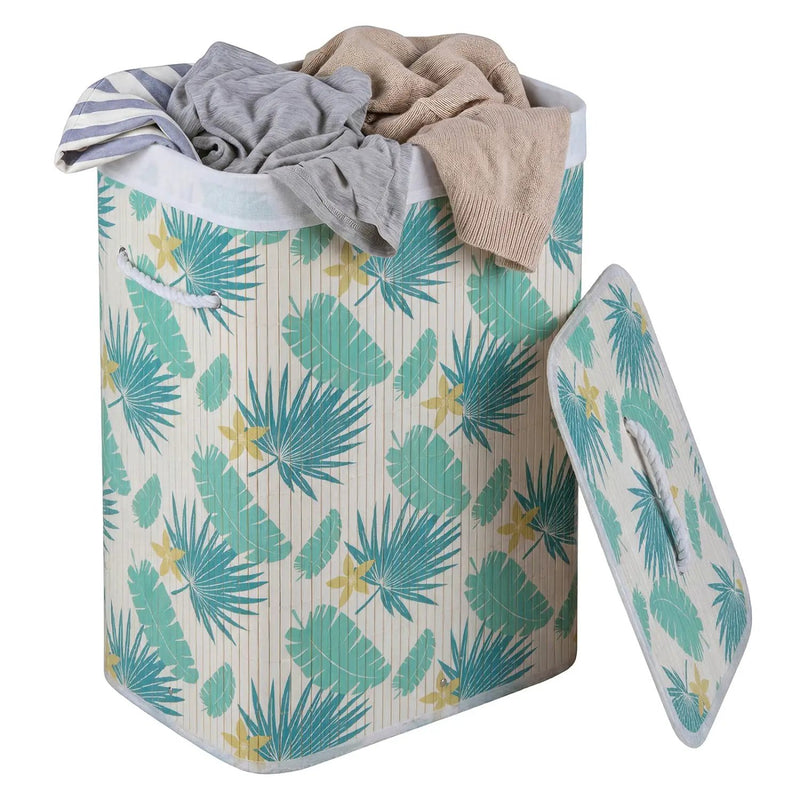 19 Gallon Bamboo Laundry Hamper with Removable Liner by DirectDeals