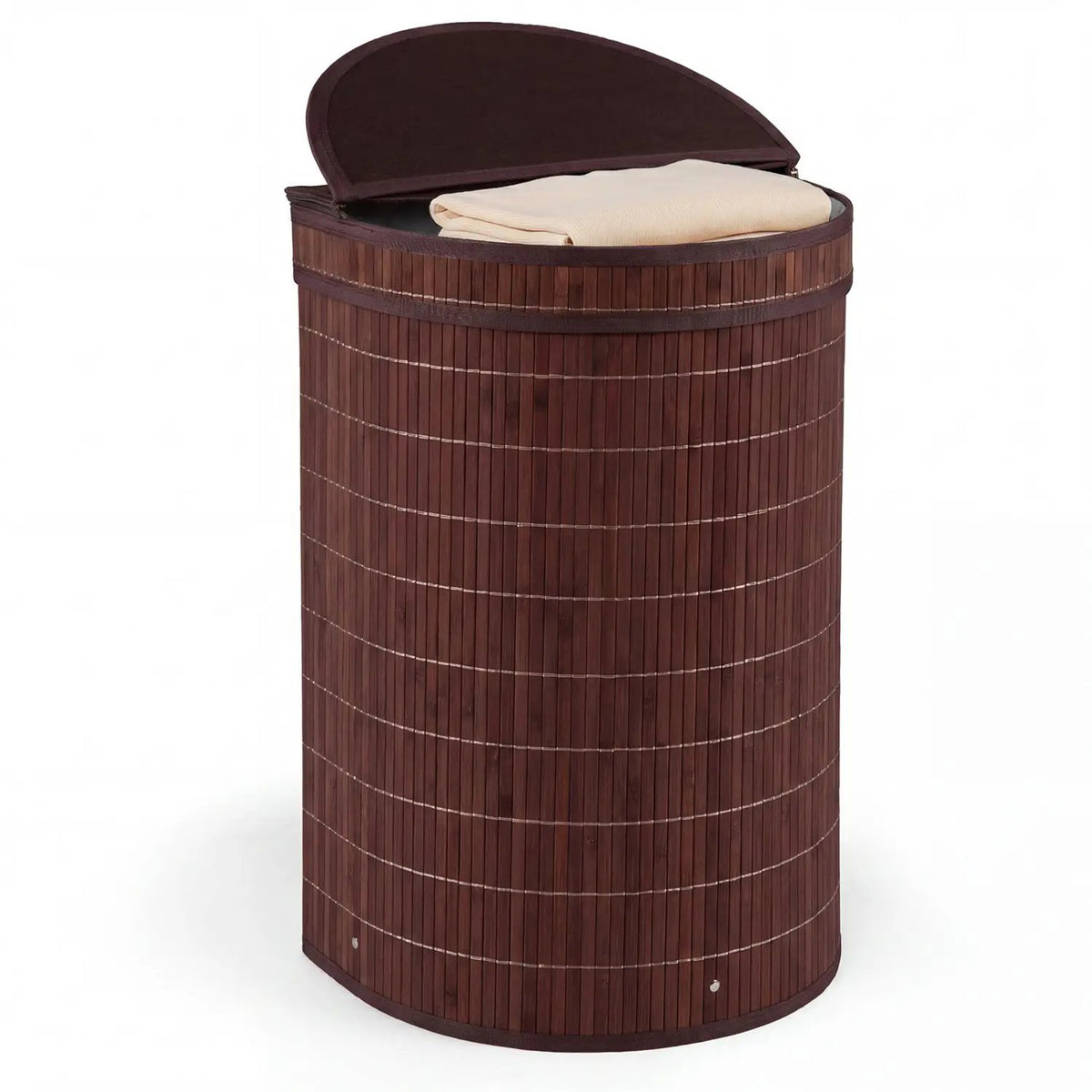 19 Gallon Bamboo Laundry Hamper with Zippered Lid, photo 11 of 24