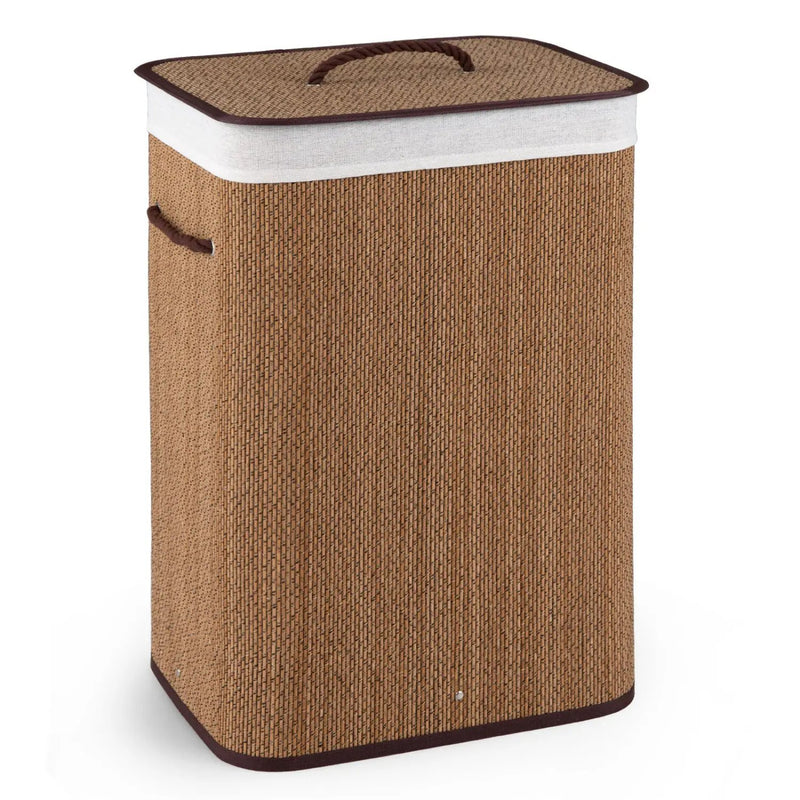 19 Gallon Bamboo Laundry Hamper with Removable Liner by DirectDeals