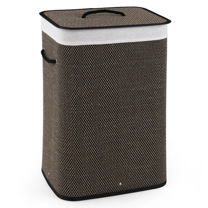 19 Gallon Bamboo Laundry Hamper with Removable Liner by DirectDeals