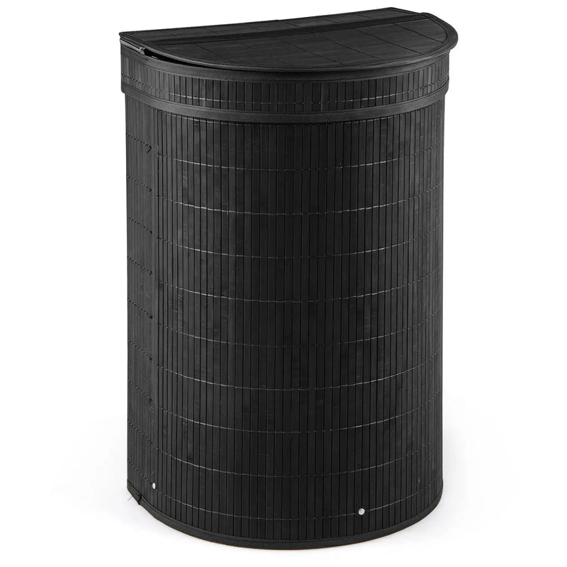 19 Gallon Bamboo Laundry Hamper with Zippered Lid by DirectDeals