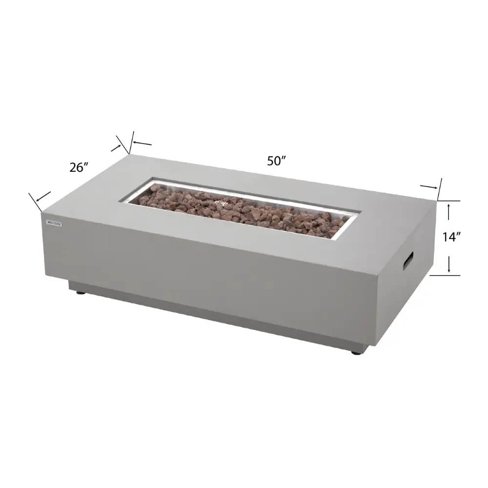 Propane Fire Pit Table Outdoor 50,000 BTU Firepits for Outside CSA Certified by EnvelorHome