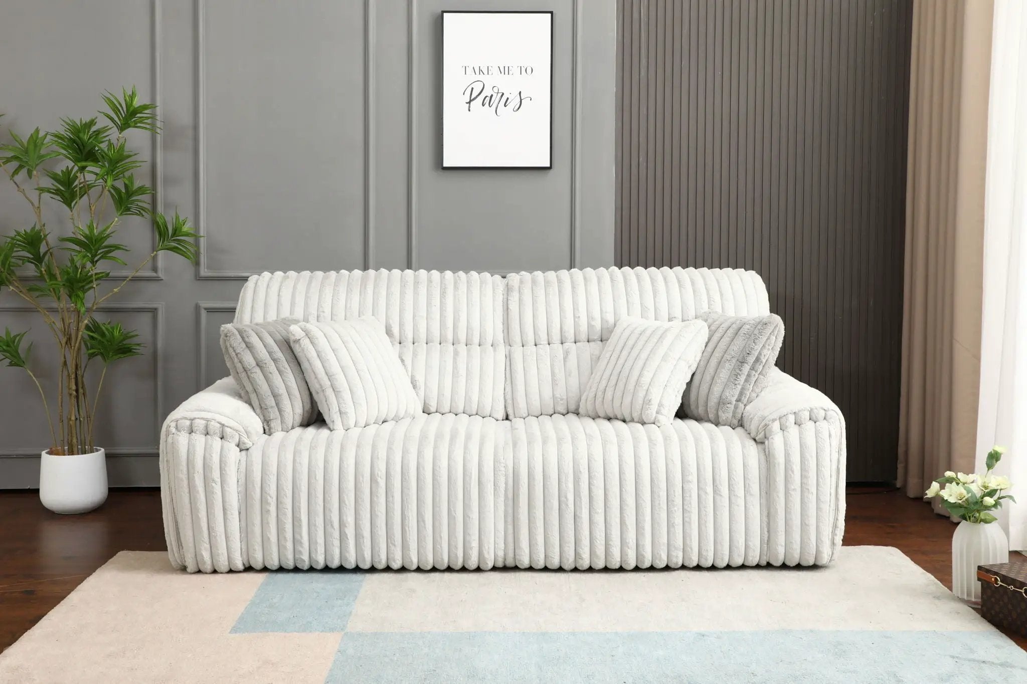 Jaya - Power Motion Sofa With Sleeper & USB Port - Mondo Gray by Unique Piece Furniture