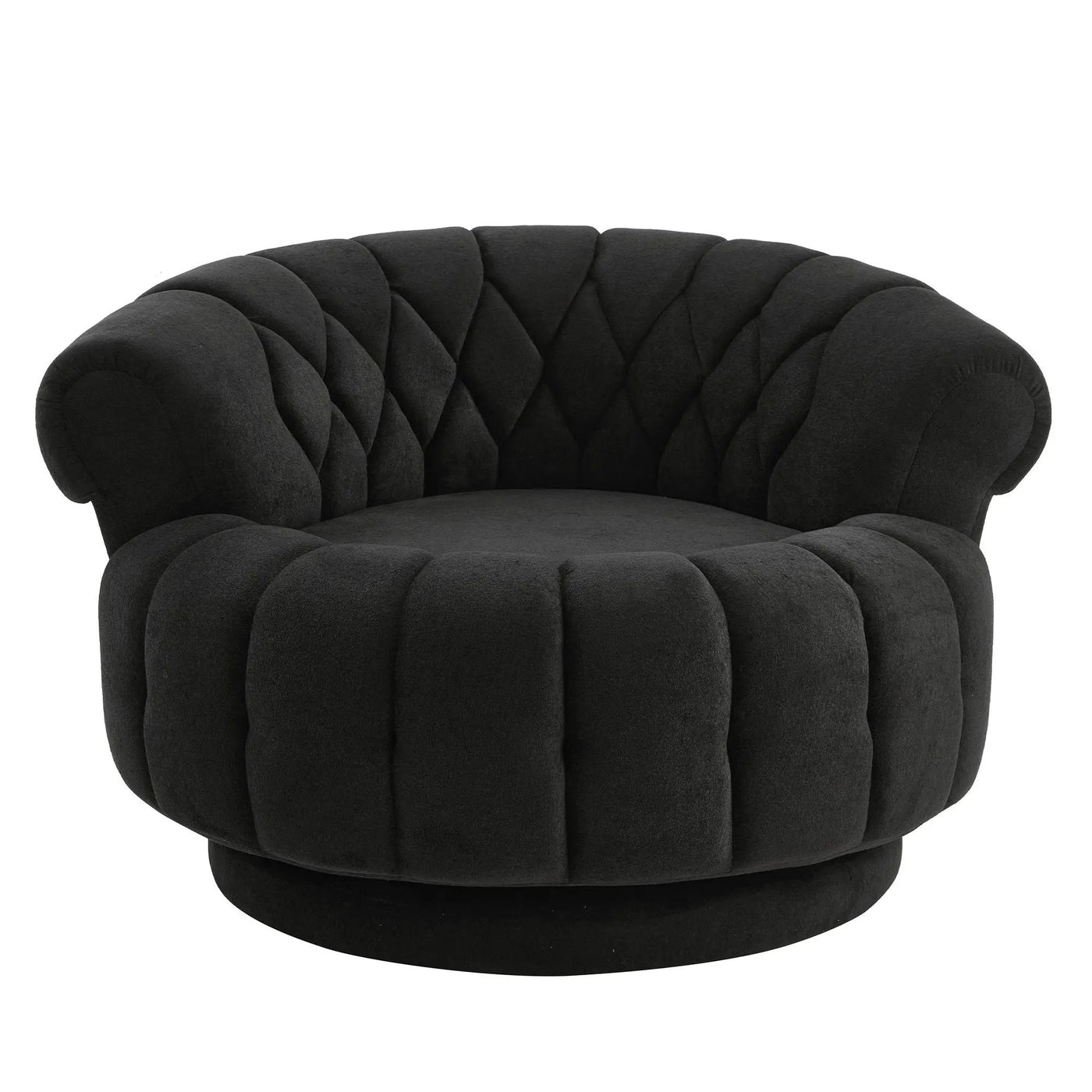 Round Swivel Accent Chair With Rotation by HouseOfZazla